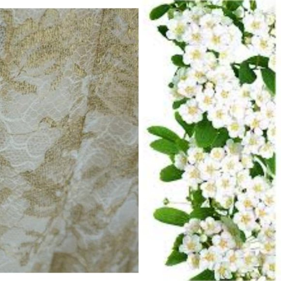 °$3,990 OSCAR DE LA RENTA GOLD FLORAL LACE MIDI RUNWAY DRESS US 0 S - Picture 8 of 9